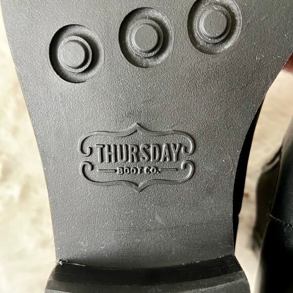 Thursday Duchess Black Leather Chelsea Boot Size 10.5 - Picture 5 of 11